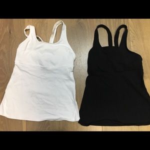 Two Lululemon tanks size 6